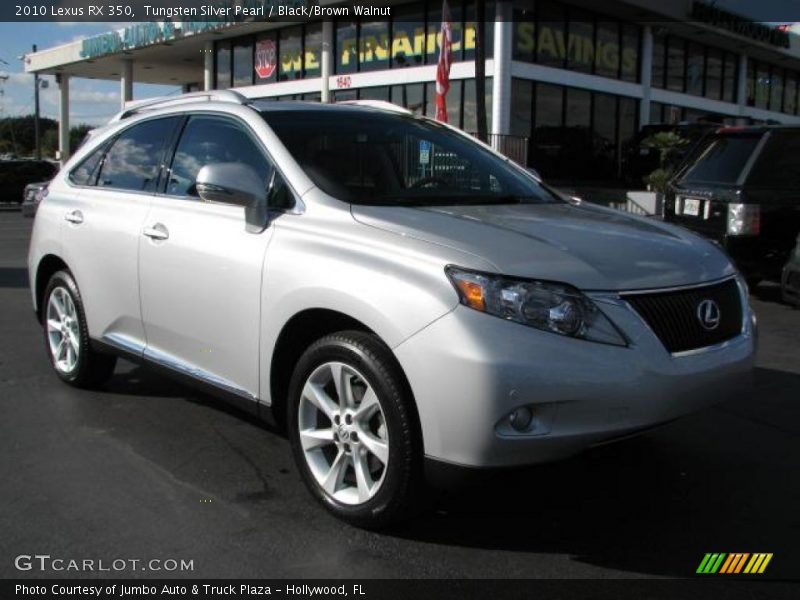 Tungsten Silver Pearl / Black/Brown Walnut 2010 Lexus RX 350