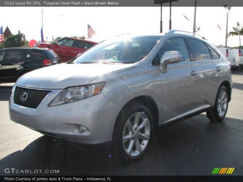 Tungsten Silver Pearl / Black/Brown Walnut 2010 Lexus RX 350