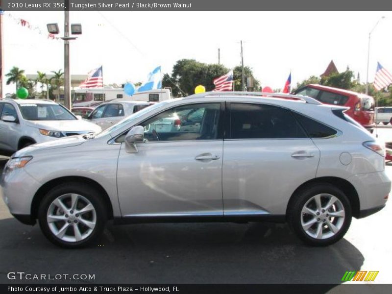 Tungsten Silver Pearl / Black/Brown Walnut 2010 Lexus RX 350