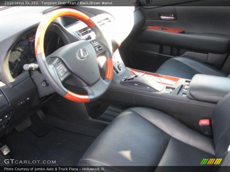 Tungsten Silver Pearl / Black/Brown Walnut 2010 Lexus RX 350