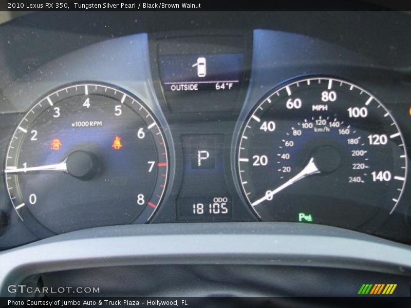  2010 RX 350 350 Gauges