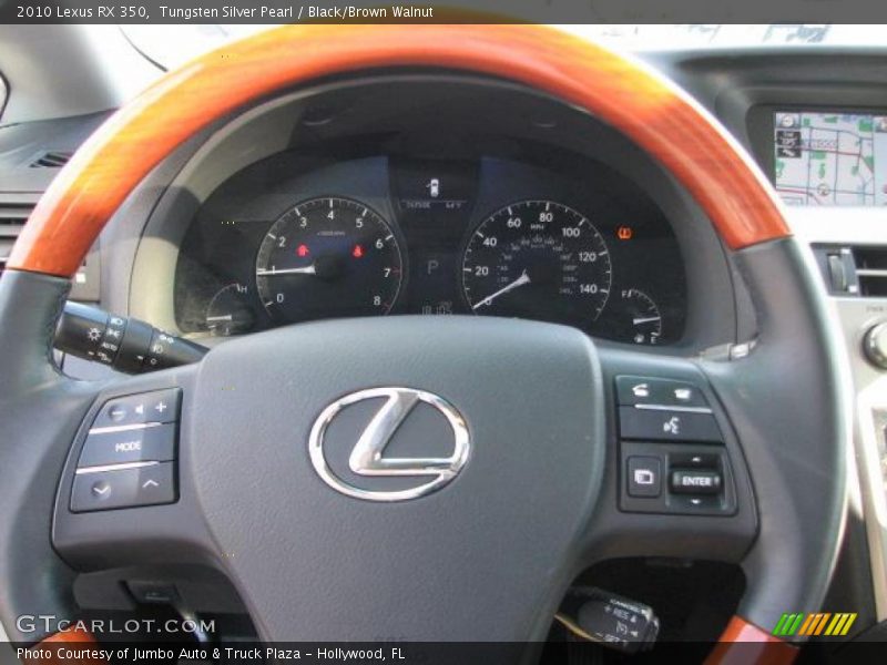 Tungsten Silver Pearl / Black/Brown Walnut 2010 Lexus RX 350
