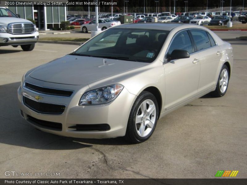 Gold Mist Metallic / Titanium 2010 Chevrolet Malibu LS Sedan