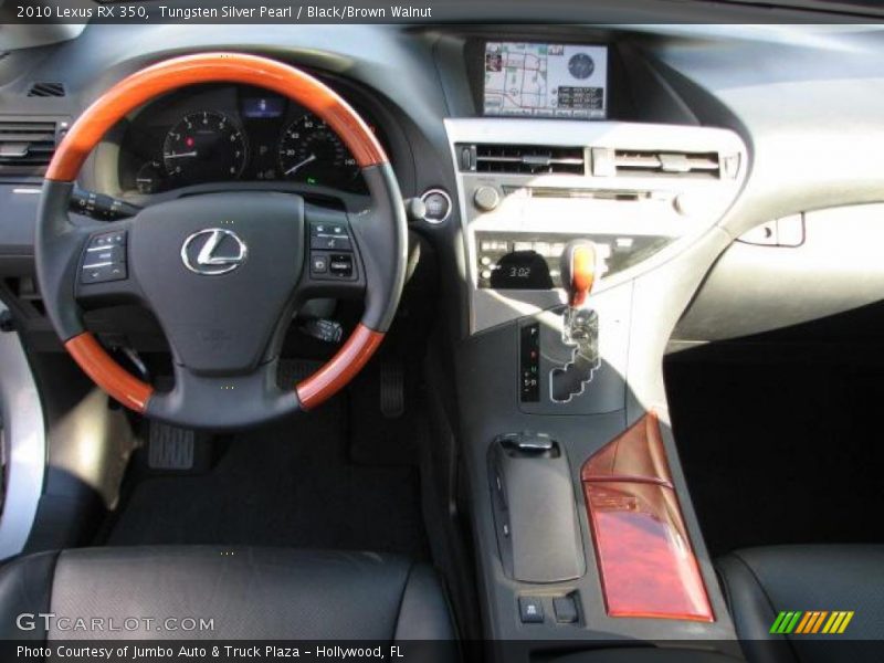 Tungsten Silver Pearl / Black/Brown Walnut 2010 Lexus RX 350