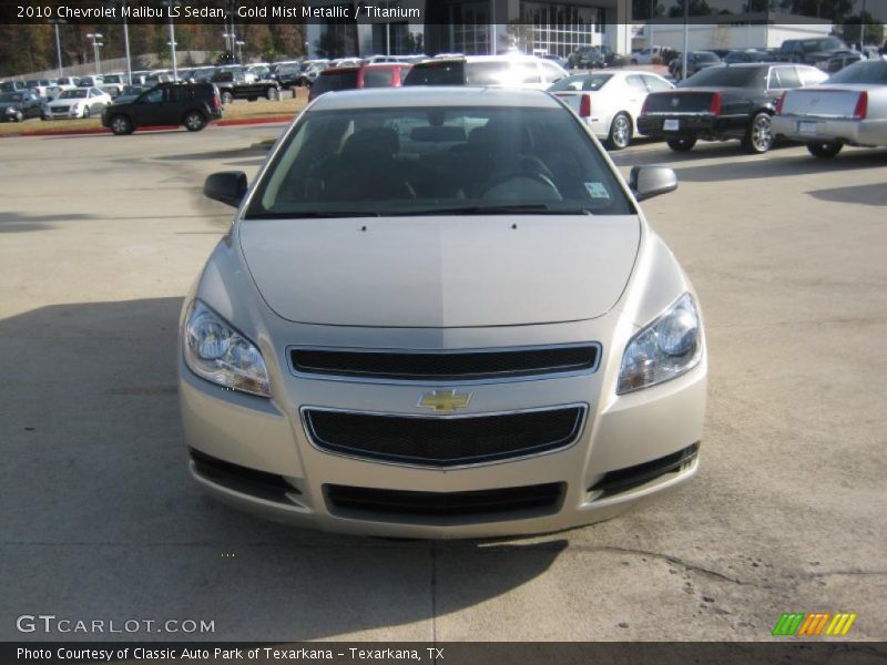 Gold Mist Metallic / Titanium 2010 Chevrolet Malibu LS Sedan