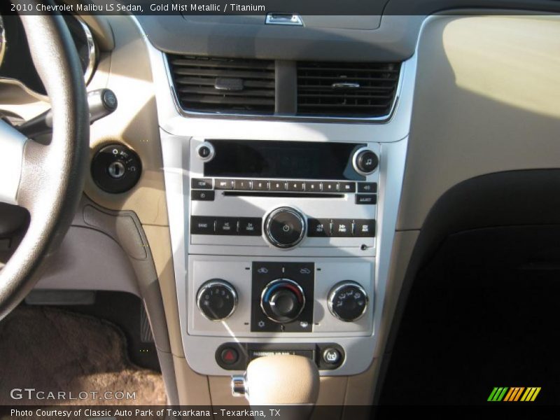 Gold Mist Metallic / Titanium 2010 Chevrolet Malibu LS Sedan