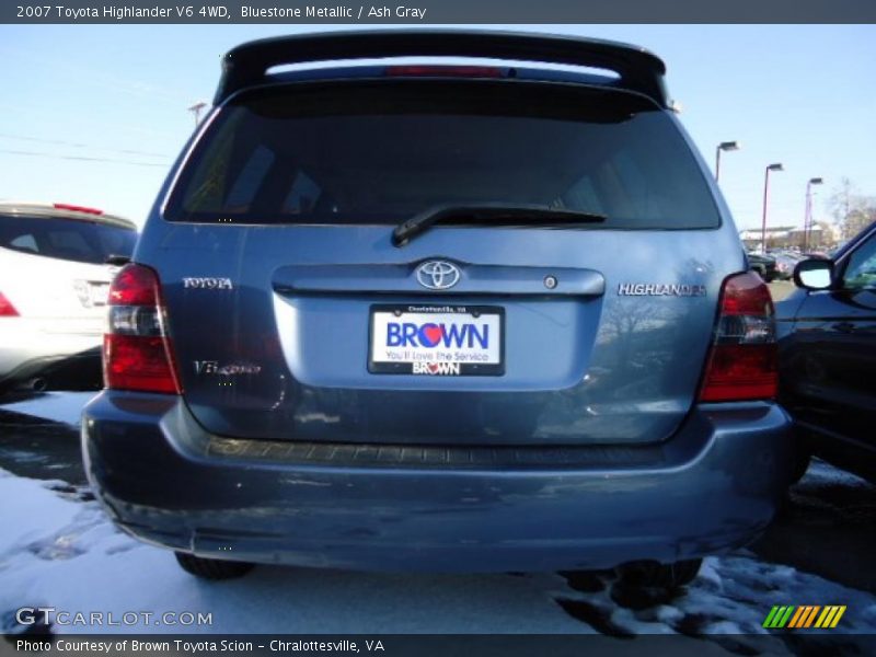 Bluestone Metallic / Ash Gray 2007 Toyota Highlander V6 4WD