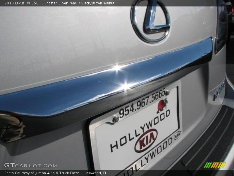 Tungsten Silver Pearl / Black/Brown Walnut 2010 Lexus RX 350