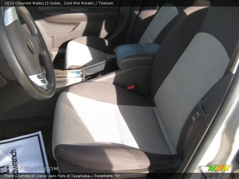 Gold Mist Metallic / Titanium 2010 Chevrolet Malibu LS Sedan