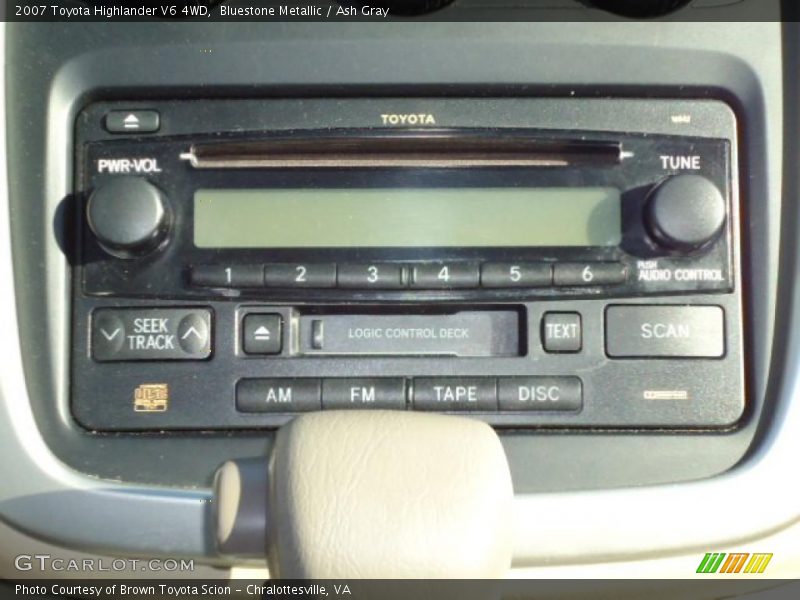 Bluestone Metallic / Ash Gray 2007 Toyota Highlander V6 4WD