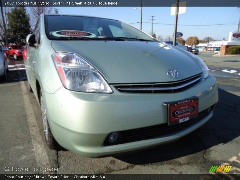 Silver Pine Green Mica / Bisque Beige 2007 Toyota Prius Hybrid