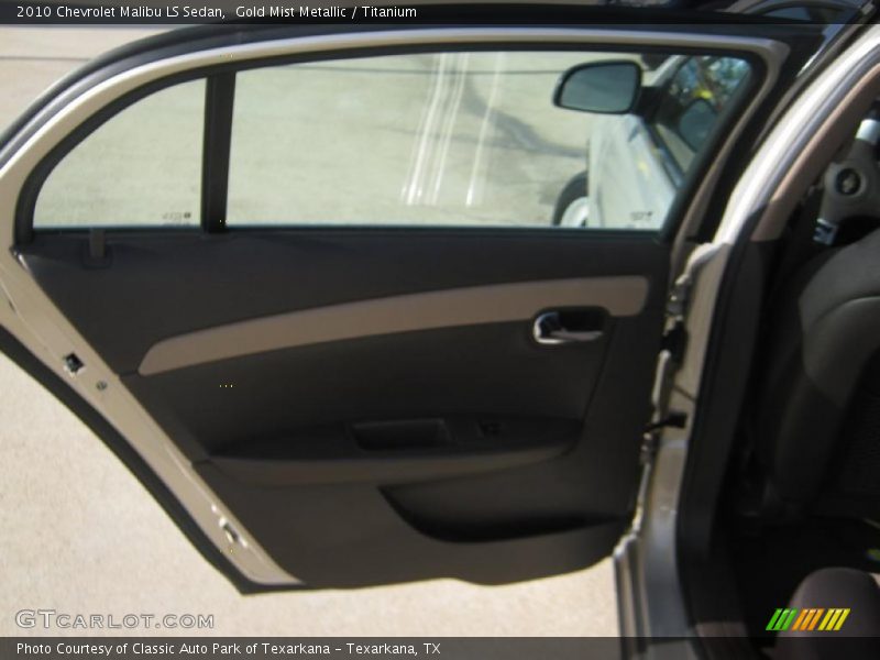 Gold Mist Metallic / Titanium 2010 Chevrolet Malibu LS Sedan