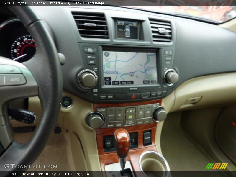 Black / Sand Beige 2008 Toyota Highlander Limited 4WD