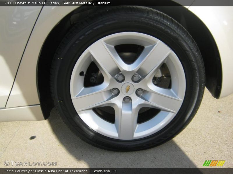 Gold Mist Metallic / Titanium 2010 Chevrolet Malibu LS Sedan