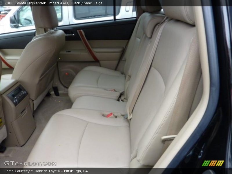 Black / Sand Beige 2008 Toyota Highlander Limited 4WD