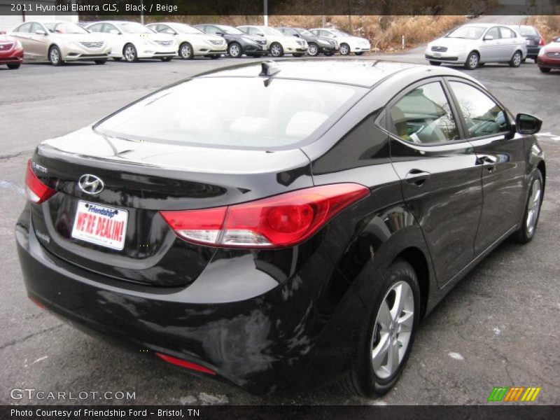 Black / Beige 2011 Hyundai Elantra GLS