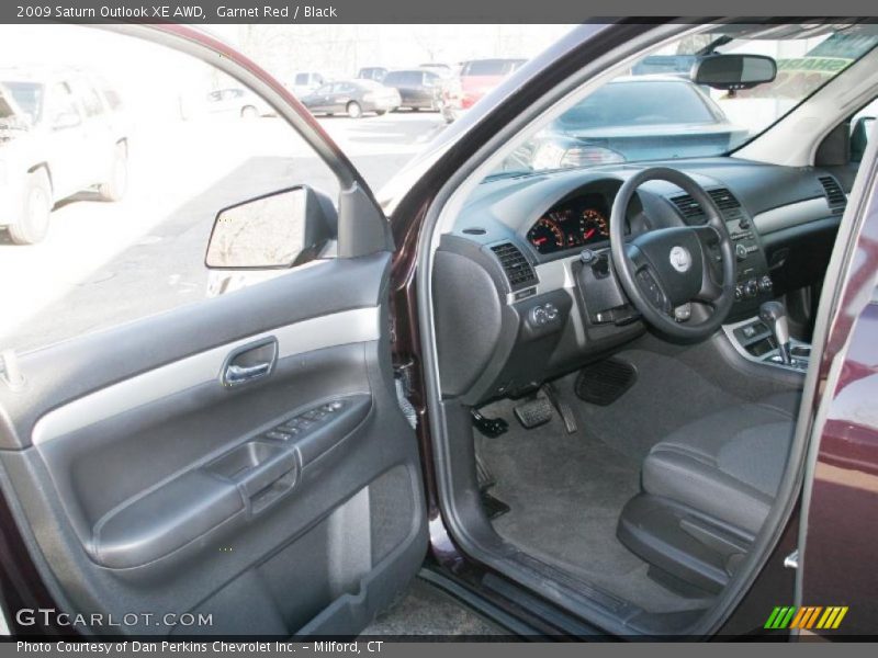 Garnet Red / Black 2009 Saturn Outlook XE AWD