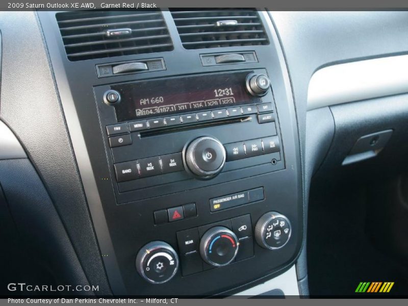 Garnet Red / Black 2009 Saturn Outlook XE AWD