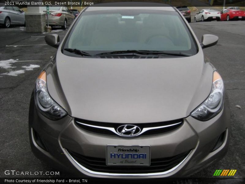 Desert Bronze / Beige 2011 Hyundai Elantra GLS