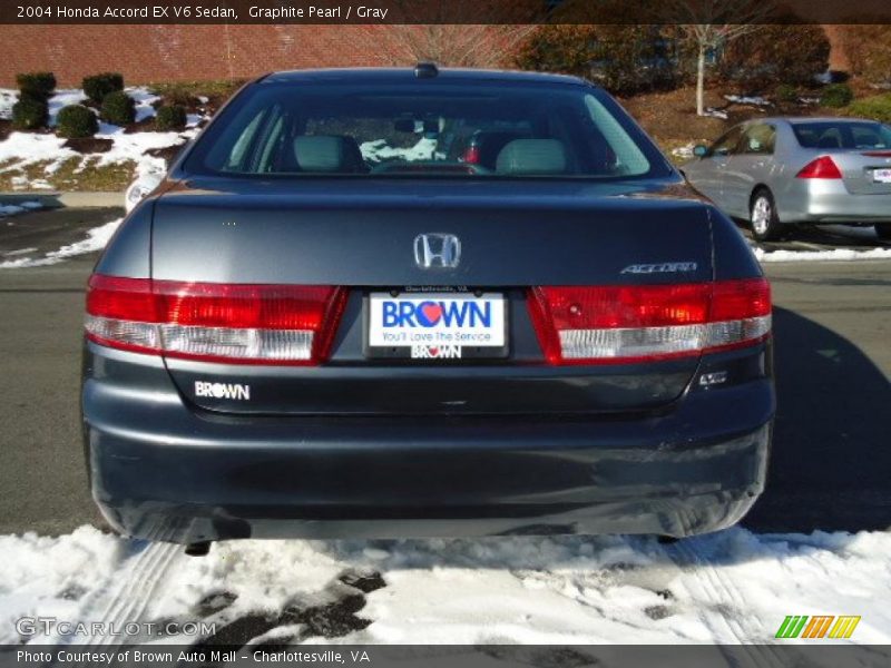 Graphite Pearl / Gray 2004 Honda Accord EX V6 Sedan