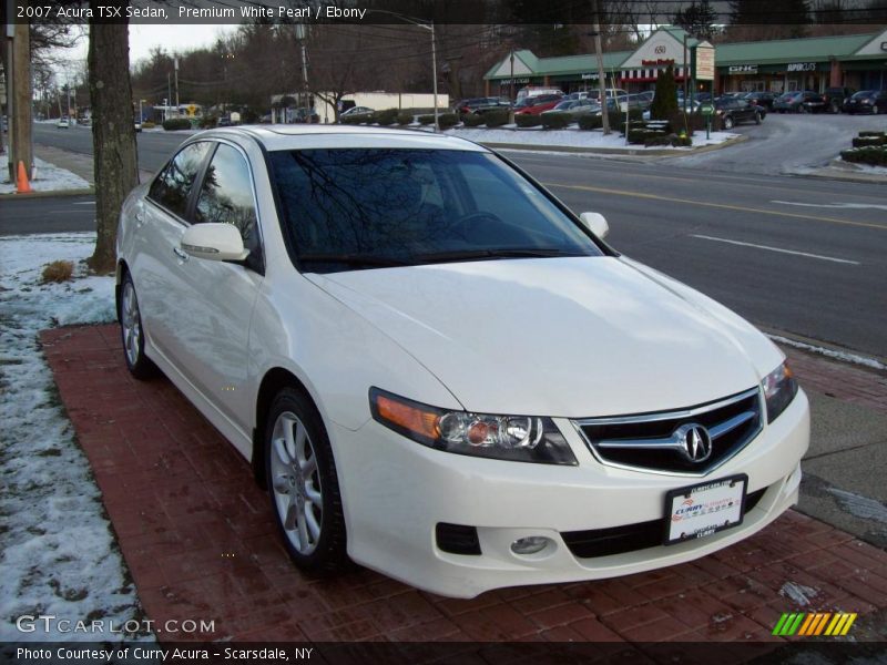 Premium White Pearl / Ebony 2007 Acura TSX Sedan