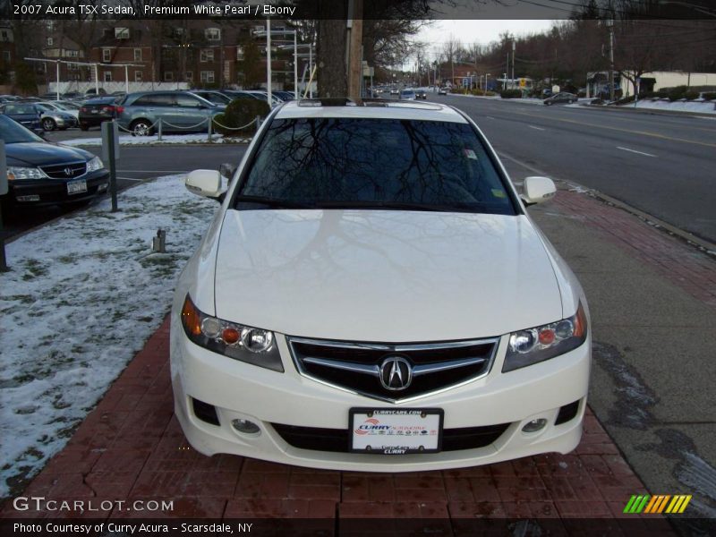 Premium White Pearl / Ebony 2007 Acura TSX Sedan