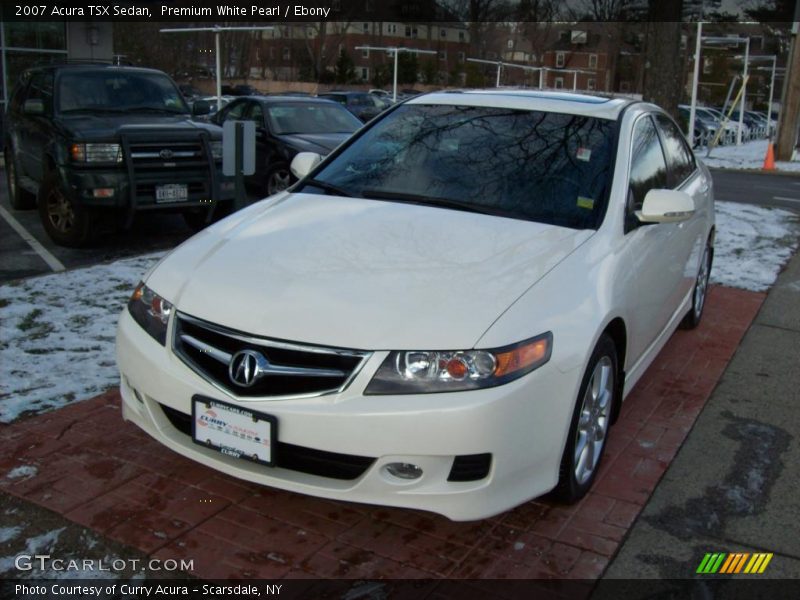 Premium White Pearl / Ebony 2007 Acura TSX Sedan