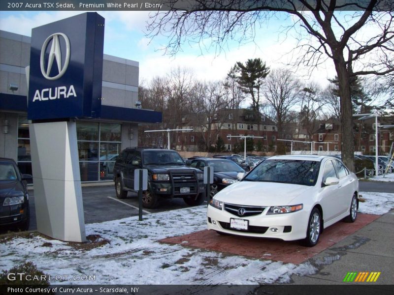 Premium White Pearl / Ebony 2007 Acura TSX Sedan