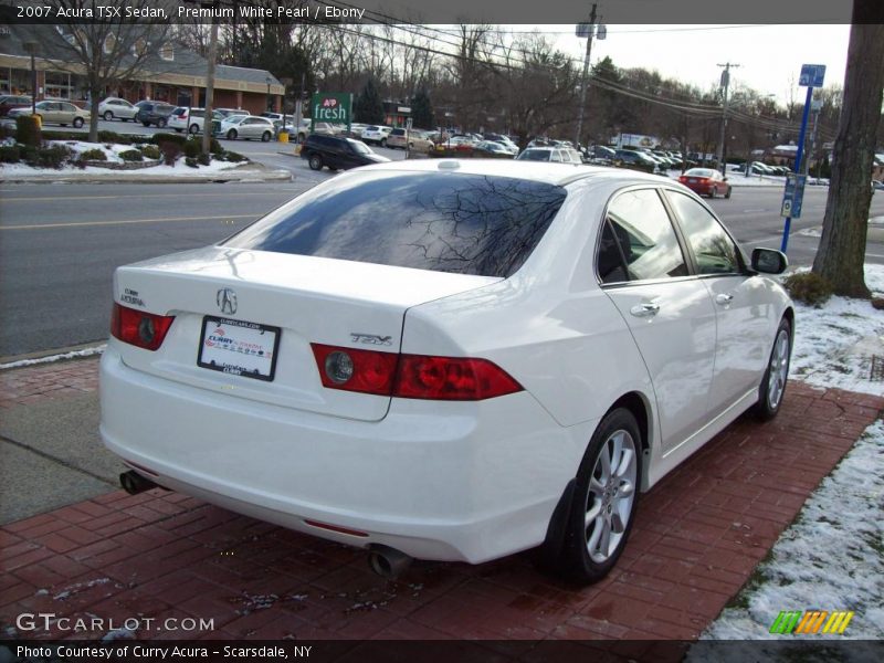 Premium White Pearl / Ebony 2007 Acura TSX Sedan