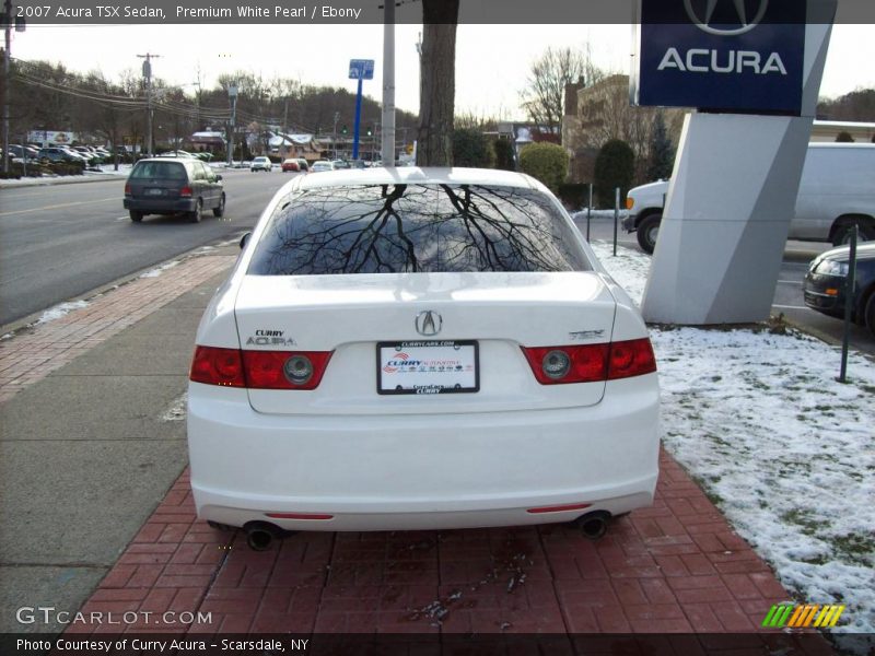 Premium White Pearl / Ebony 2007 Acura TSX Sedan