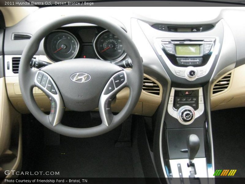 Dashboard of 2011 Elantra GLS