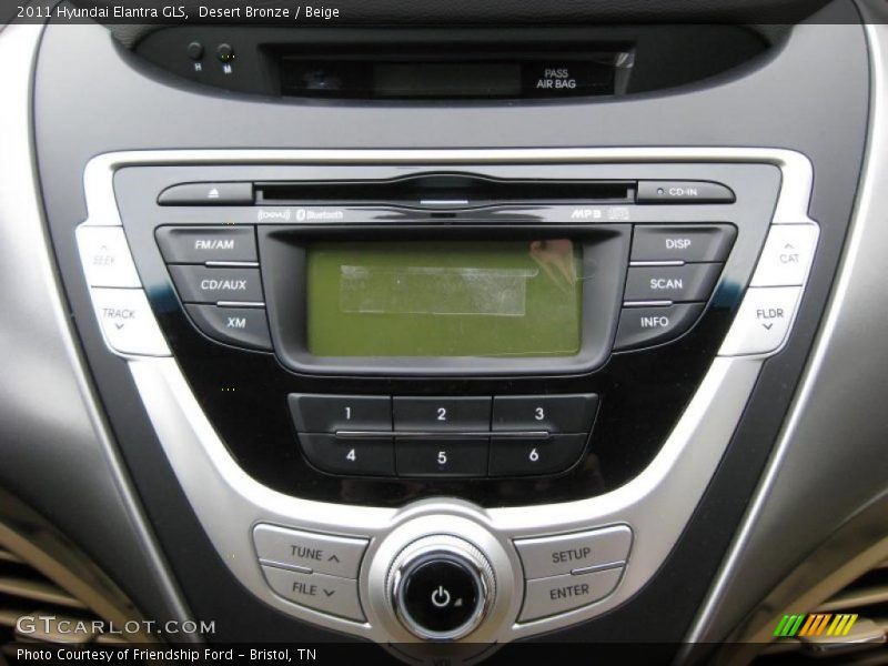 Controls of 2011 Elantra GLS