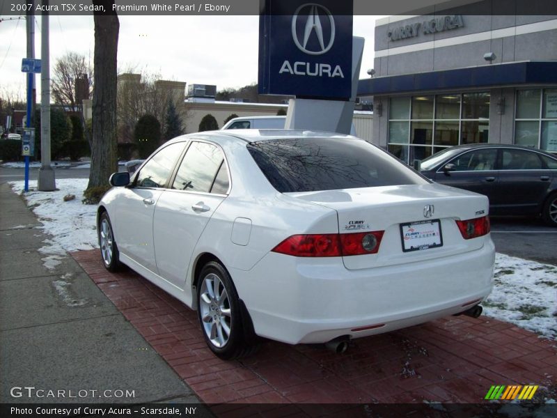 Premium White Pearl / Ebony 2007 Acura TSX Sedan