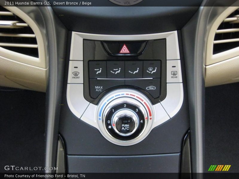 Controls of 2011 Elantra GLS