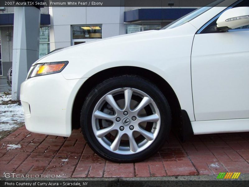 Premium White Pearl / Ebony 2007 Acura TSX Sedan
