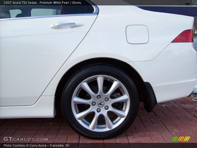 Premium White Pearl / Ebony 2007 Acura TSX Sedan