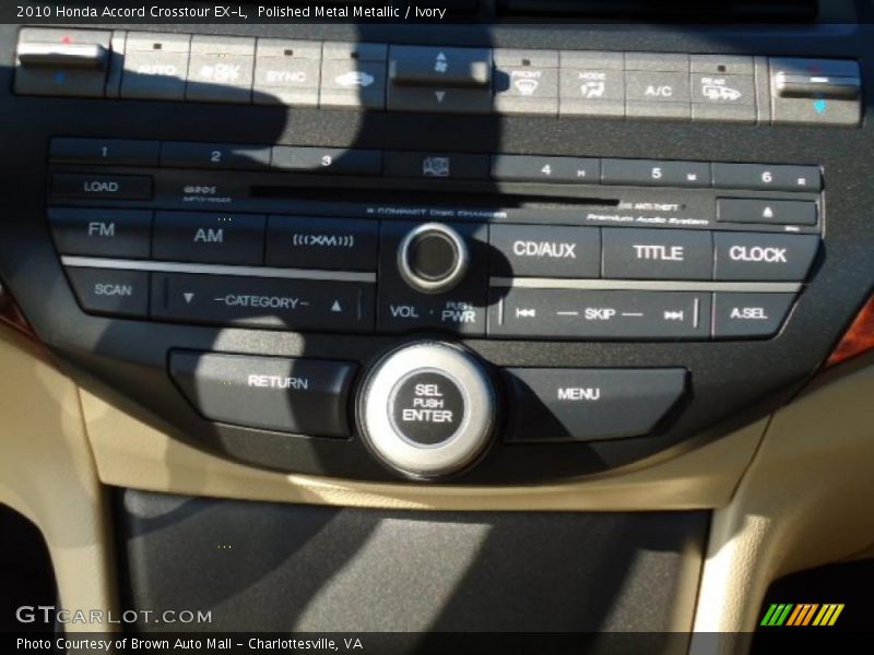 Controls of 2010 Accord Crosstour EX-L