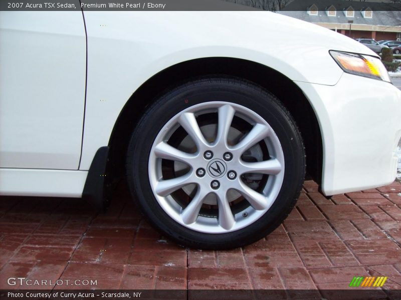 Premium White Pearl / Ebony 2007 Acura TSX Sedan