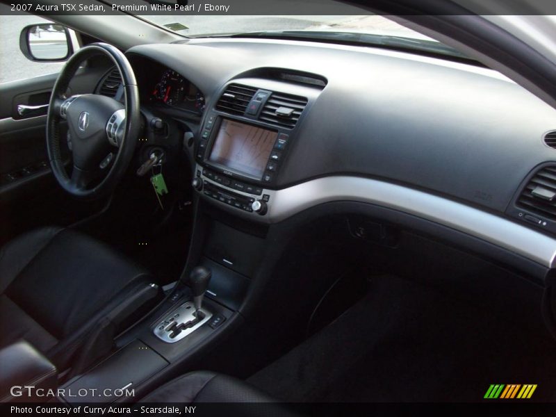 Premium White Pearl / Ebony 2007 Acura TSX Sedan
