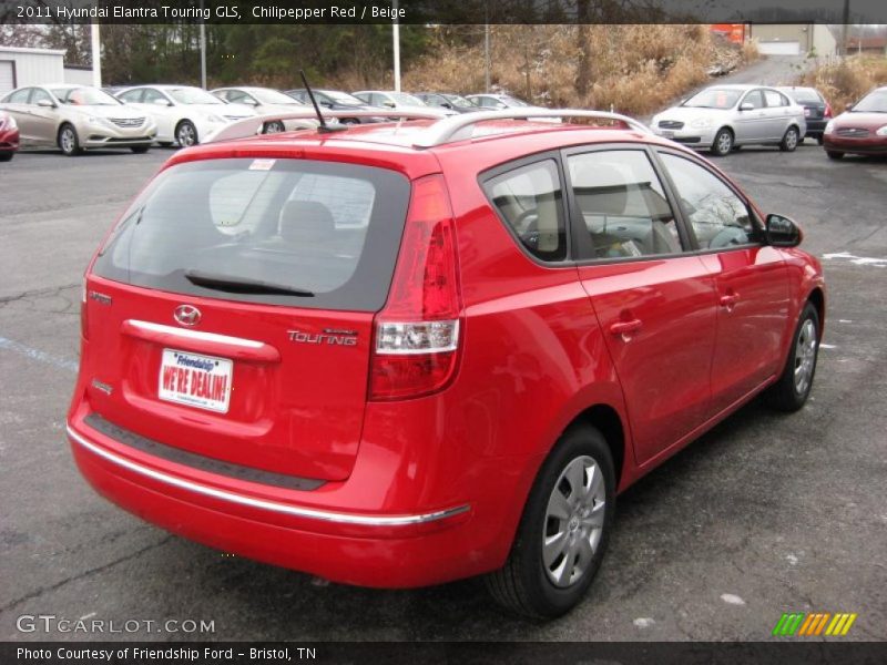 Chilipepper Red / Beige 2011 Hyundai Elantra Touring GLS