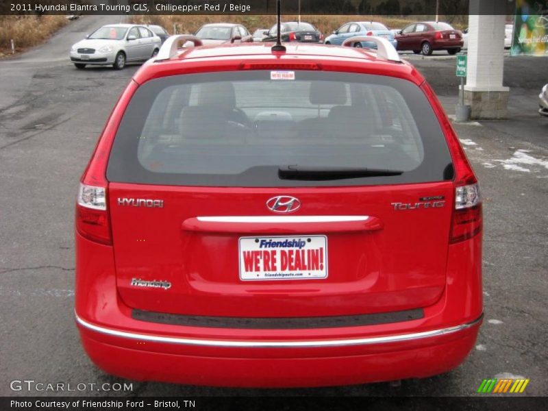 Chilipepper Red / Beige 2011 Hyundai Elantra Touring GLS