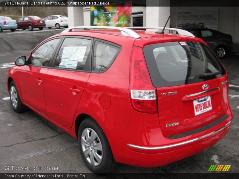 Chilipepper Red / Beige 2011 Hyundai Elantra Touring GLS
