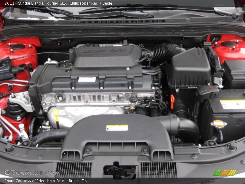  2011 Elantra Touring GLS Engine - 2.0 Liter DOHC 16-Valve CVVT 4 Cylinder