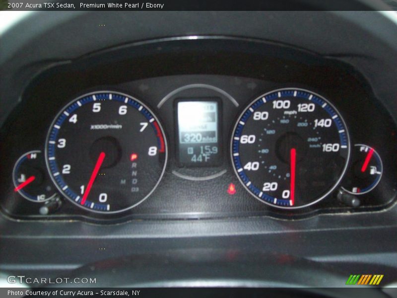 Premium White Pearl / Ebony 2007 Acura TSX Sedan