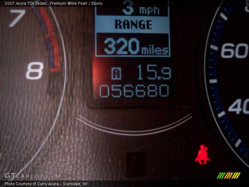 Premium White Pearl / Ebony 2007 Acura TSX Sedan