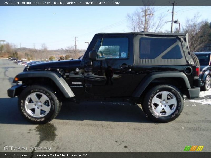 Black / Dark Slate Gray/Medium Slate Gray 2010 Jeep Wrangler Sport 4x4