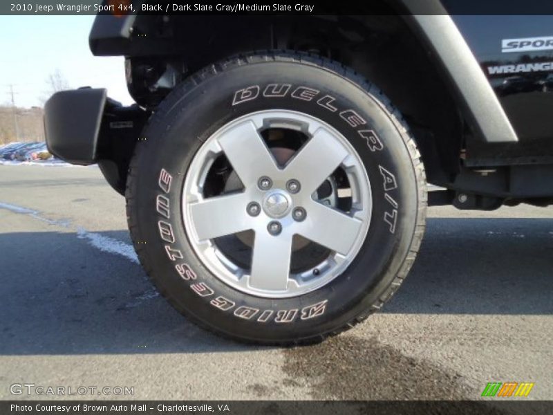 Black / Dark Slate Gray/Medium Slate Gray 2010 Jeep Wrangler Sport 4x4