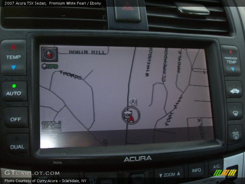 Premium White Pearl / Ebony 2007 Acura TSX Sedan
