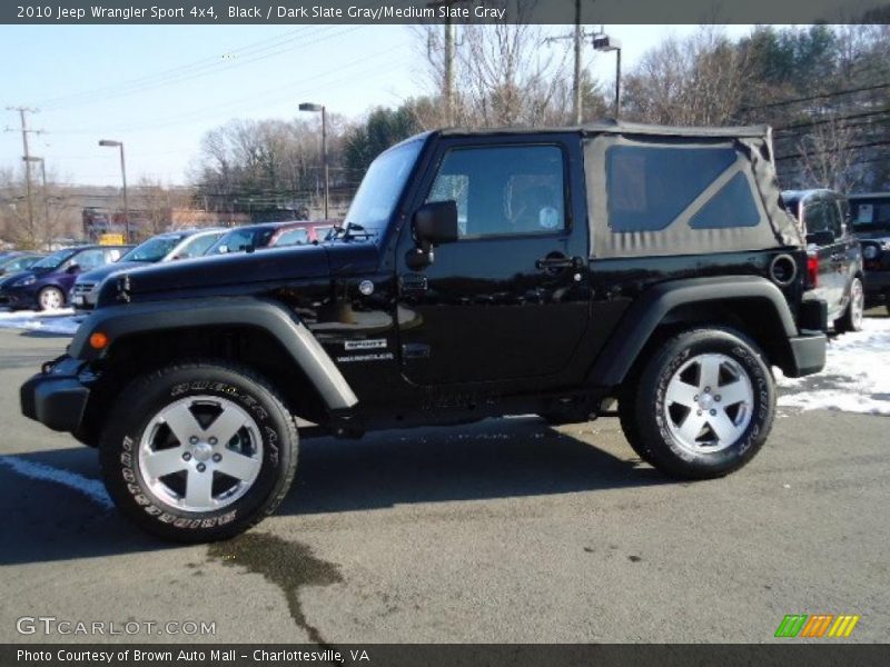 Black / Dark Slate Gray/Medium Slate Gray 2010 Jeep Wrangler Sport 4x4