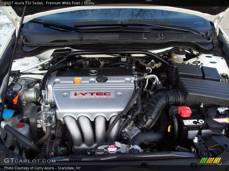Premium White Pearl / Ebony 2007 Acura TSX Sedan